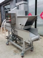 Machine à enrober les nuggets de poulet en acier inoxydable, machine à enrober les galettes de viande en panko