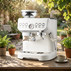 15Bar Semi <b>Automatic</b> Espresso <b>Coffee</b> <b>Machine</b> Home Use Milk Frother Steam Wand Compact <b>Coffee</b> Maker Wholesale OEM ODM - Product Image 1