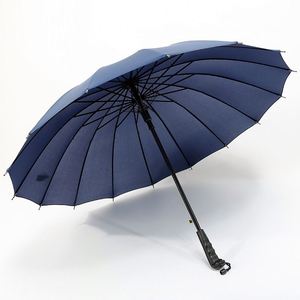 Custom Promotional Modern Anti-Storm Sturdy Business Advertising Rain Sun Dual-Use 16-Rib Straight Rod Three-folding Umbrella - Product Image 3