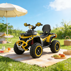 <span class=keywords><strong>Quad</strong></span> électrique pour enfants <span class=keywords><strong>12V</strong></span> 7Ah, 4 roues motrices, 390*4 moteurs, télécommande 2.4G, avec lumières LED et musique - Product Image 3