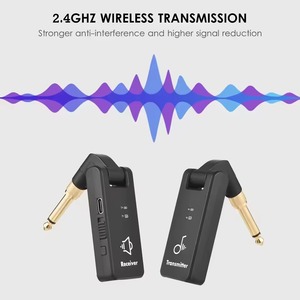 Système audio sans fil pour guitare M-vave 2.4G WP-8, émetteur-récepteur audio sans fil rechargeable pour amplificateur de guitare - Product Image 3
