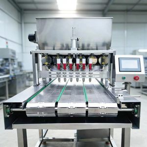 เครื่องบรรจุกระป๋องอัตโนมัติ HZ แบบ <span class=keywords><strong>6</strong></span> หัว ใช้ลม  บรรจุได้แม่นยำ เสียงเบา ผลิตจากสแตนเลสเกรดอาหาร สำหรับเครื่องดื่มและอาหาร - Product Image 1