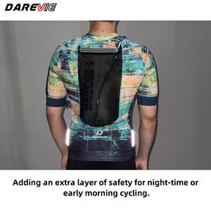 Maillot de cyclisme Darevie personnalisé avec poche d'hydratation 2L, maillot de vélo de gravier personnalisé, vêtements de vélo extensibles - Product Image 6