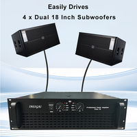 Équipement audio, système de sonorisation, amplificateurs, haut-parleurs 2, 4, 8 ohms, 3U, subwoofer, amplificateur professionnel de haute puissance pour DJ en extérieur