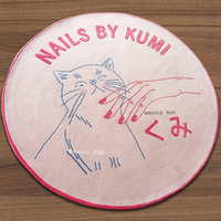 Custom Round Rugs Handmade Colorful Letters Carpets Durable Mats Wholesale