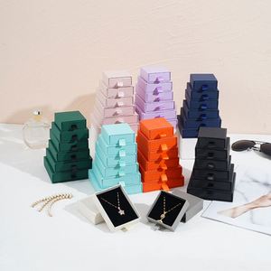 Kraft <b>Empty</b> Drawer Type Jewelry Bracelet Full Set Paper Packing Draw <b>Gift</b> <b>Boxes</b> Cardboard <b>Gift</b> Packing - Product Image 3
