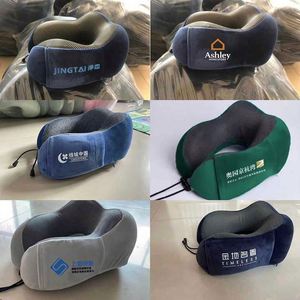 Oreiller ergonomique portable en mousse à mémoire de forme en U avec logo, doux et personnalisable, idéal pour les voyages d'affaires, les événements promotionnels et les cadeaux. - Product Image 2
