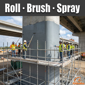 Revêtement structurel anti-vibrations, anti-fissures, imperméable et anticorrosion pour surface en béton de pont autoportant autoroutier - Product Image 4