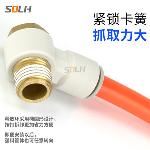 ข้อต่อท่อลมอเนกประสงค์แบบข้อศอก ท่อเดี่ยว/ท่อคู่ รุ่น KQ2V/KQ2Z-04-01/06-01/08-01/10-01S ผลิตจากทองแดงทนทาน - Product Image 3