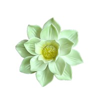 Fleur artificielle en forme de bourgeon de lotus, faite à la main, pour photographie, accessoires de fleurs artificielles, plante en céramique, pour aménagement paysager de scène, fausse plante