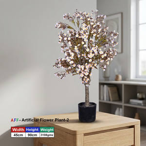 Planta Artificial, Flor de Margarita Blanca, Árbol en Maceta - Product Image 3