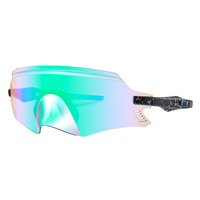 Lunettes de sport pour hommes et femmes, monture PC, cyclisme, verres anti-reflets UV400, coupe-vent, sangle réglable, confortables et légères