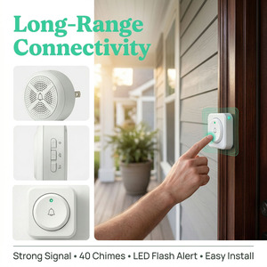 Sistema de Llamadas Inalámbrico Multizona, Alarma con Timbre y Buzzer para Cafeterías, Hoteles, Clubes, Personas Mayores, Pacientes, Llamadas de Emergencia - Product Image 6