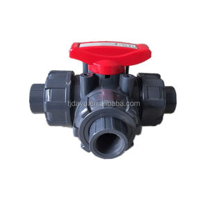 Vanne à bille en plastique pvc à 3 voies, qualité époustouflante, prix d'usine, - Product Image 5