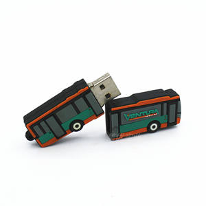 بسعر مخفض محرك فلاش USB من البولي فينيل كلورايد بشكل حافلة حافلة حافظة بيانات يو إس بي هدية ترويجية 16 جيجابايت شكل سيارة - Product Image 4