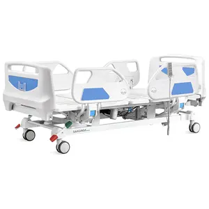 Satılık beş fonksiyonlu elektrikli YBÜ yatak hastane mobilyası elektrikli hastane yatağı fiyat elektrikli tıbbi yatak