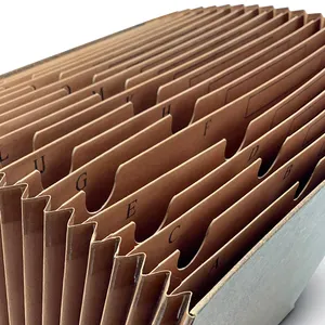 定制标志21口袋牛皮纸手风琴文件夹a 4尺寸书包钱包形状文件收纳器-办公室使用 - Product Image 6