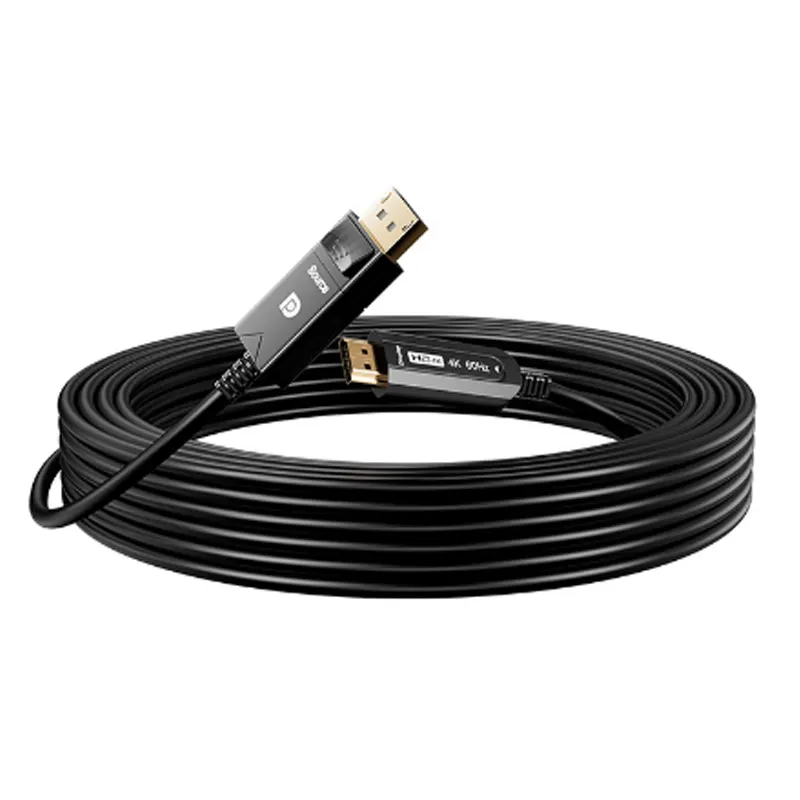 10m DP to HDMI male to male 4K@60Hz Optical fiber cable Audio and video synchronous computer esports HD adapter cable