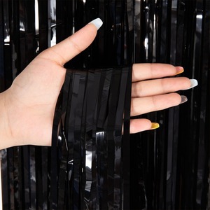 Factory Direct Gloss Tinsel Party <b>Curtain</b> 1M*2M Macaron Color PET Backdrop Fringe <b>Curtain</b> for Holiday Decor - Product Image 6