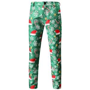 <span class=keywords><strong>Costume</strong></span> décontracté 3 pièces pour hommes, <span class=keywords><strong>costume</strong></span> imprimé 3D de <span class=keywords><strong>noël</strong></span>, <span class=keywords><strong>costume</strong></span> de nouvel an européen pour hommes - Product Image 3