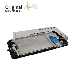 Original OLED teléfonos móviles LCD para Samsung M215 M21 piezas de teléfonos móviles LCD reemplazos marcos de montaje con LCDs Service Pack - Product Image 3