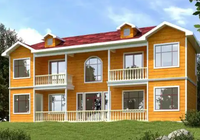 Maisons préfabriquées en acier léger pour usage de bureau Villa rurale auto-construite avec construction en acier Assemblage facile et conception durable