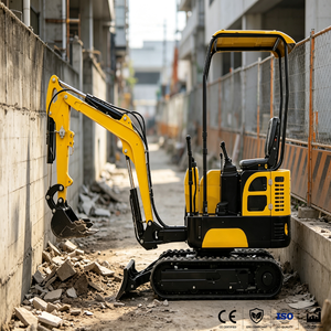 Escavatore Cingolato Mini Kylin da 1.3 Tonnellate con Motore Diesel, Elevata Potenza di Scavo, Pompa Idraulica KYB, Motore e Ingranaggi, 1 <span class=keywords><strong>Anno</strong></span> di Garanzia - Vendita Diretta dalla Fabbrica - Product Image 1
