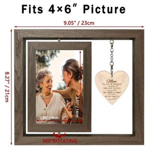 Xoay khung ảnh máy tính để bàn xoay xoay khung ảnh kỷ niệm khung ảnh bằng gỗ xoay khung ảnh vật nuôi tưởng niệm bưu thiếp - Product Image 4