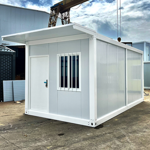 Sang trọng văn phòng hiện đại Thiết kế nhỏ Bảng điều chỉnh Modular nhà Stackable có thể gập lại Glass <span class=keywords><strong>container</strong></span> nhà làm bằng thép <span class=keywords><strong>Sandwich</strong></span> <span class=keywords><strong>Panel</strong></span> - Product Image 1