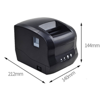 Imprimante thermique de codes-barres et QR Xprinter XP-365B, imprimante de reçus et d'étiquettes 80 mm WiFi + BT, adaptée aux magasins de détail et aux entrepôts