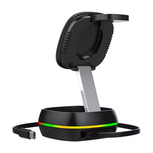 Nuevo Diseño de Cargador Inalámbrico Magnético <span class=keywords><strong>3</strong></span> en 1 con Luz LED, Soporte Plegable Mini de 15w, Estación de Carga Inalámbrica Rápida para Escritorio - Product Image 6