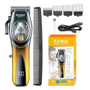 Tondeuses à cheveux professionnelles Kemei KM-<span class=keywords><strong>1767</strong></span>, lame DLC, tondeuse à cheveux électrique, moteur magnétique 9000 tr/min, machine à couper les cheveux pour hommes - Product Image 1