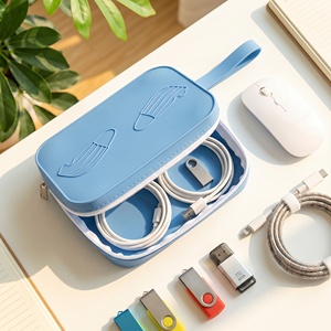 Étui à pinceaux de maquillage en silicone gaufré personnalisé, sac de rangement cosmétique rigide portable avec fermeture éclair pour voyage et cadeau beauté - Product Image 6