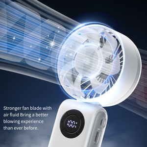 Ventilador portátil de lujo de alta velocidad, recargable por USB, plegable, mini ventilador con función de enfriamiento. - Product Image 2