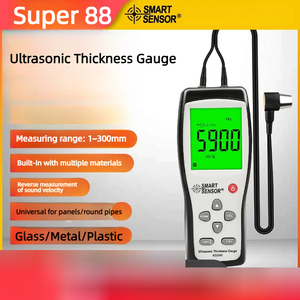 Jauge d'épaisseur ultrasonique numérique intelligente AS840 AS850 AS860 pour le test non destructif des murs métalliques et en acier - Product Image 2