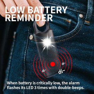 Gantungan kunci <span class=keywords><strong>Alarm</strong></span> keselamatan pribadi 135dB dapat diisi ulang Logo merek kustom <span class=keywords><strong>Alarm</strong></span> pribadi keamanan dengan senter LED - Product Image 5