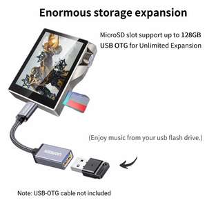 Lecteur MP3 portable HiFi avec écran tactile de 2,4 pouces, prend en charge DSD256 WAV APE 24 bits 192 kHz, audio haute résolution - Product Image 3