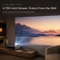 JMGO O3 Ultra 4K Laser Tiga Warna dengan Ultra-Short Throw 0.177:1, 4000 ISO LM, HDR, WiFi 6, EARC dengan Menu Bahasa Inggris