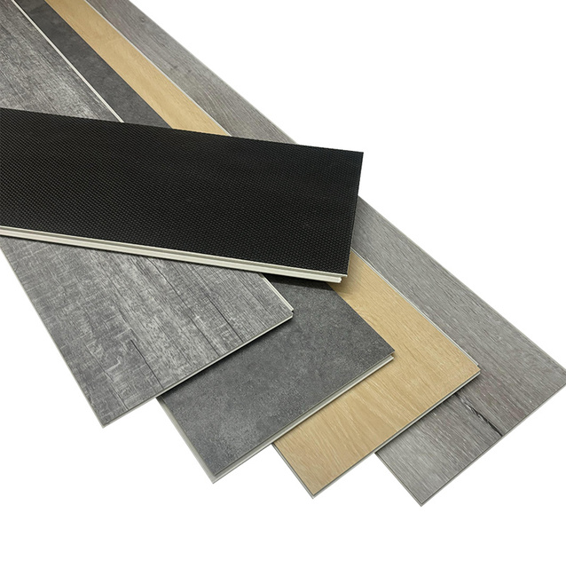 Cheap Waterproof  Interlock Rigid Core Luxury Vinyl Planks Click Floating Floor Spc Flooring 4mm Pvc Click Lock Spc Lvp Flooring