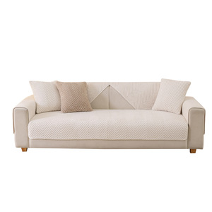 <b>Sofa</b> Cushions Solid Color 90-140cm Anti Slip <b>Sofa</b> <b>Cover</b> <b>For</b> All Seasons Thickened Seat Cushion White Khaki Light Gray Dark Gray - Product Image 5