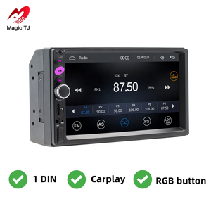 Radio Auto <span class=keywords><strong>MP5</strong></span> de 7'' con GPS, <span class=keywords><strong>Reproductor</strong></span> Estéreo Android de Doble DIN, Conexión USB, CarPlay, TV, 1 Año de Garantía, para Tablero de Auto, Venta al Por Mayor - Product Image 2