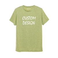 T-shirt confortable T-shirt en rayonne de polyester de coton doux pour hommes unisexe à manches courtes en gros impression de conception personnalisée