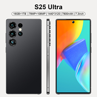 Smartphone Android S25 Ultra 5G à écran plein, 16 Go + 1 To, Quad Core, appareil photo arrière HD 108 MP, écran LCD 144 Hz, prise en charge LTE, double SIM