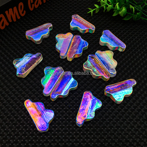 Cristales Naturales al por Mayor, Tallados de Cuarzo Aura Transparente, 45mm, Cuarzo Aura Arcoíris Transparente para Regalo - Product Image 2