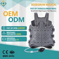 Orthèse thoracolombaire gonflable avec double airbag et support rigide respirant pour la récupération de la colonne lombaire