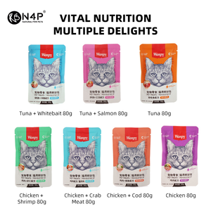 Friandises liquides <span class=keywords><strong>pour</strong></span> chats N4P Naughty - Formule thon et saumon <span class=keywords><strong>pour</strong></span> l'hydratation, le plaisir interactif, la santé de la vision et du pelage, boîte de 70g - Product Image 3