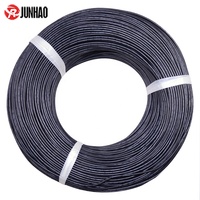 Multi-rangs Silicone Revêtement 18AWG Fil Rond DC 20KV Haute Tension Fil Noir Couleur