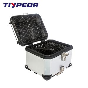 TIYPEOR Boîte à casque de moto en aluminium CNC 45L Coffre supérieur Boîte de rangement pour bagages pour <span class=keywords><strong>BMW</strong></span> R1200gs Adventure <span class=keywords><strong>1200</strong></span> <span class=keywords><strong>Gs</strong></span> R1250GS ADV - Product Image 1