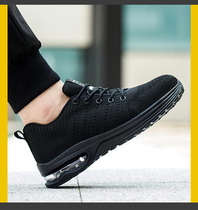 <span class=keywords><strong>Chaussures</strong></span> de sécurité antidérapantes pour hommes résistantes à l'usure tissées à la mouche pour la protection des chantiers de construction - Product Image 4