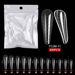 60pcs 28 Style Butterfly Square Paperless <b>Nail</b> Mold Clear Fast <b>Extension</b> Gel Tips for Crystal UV <b>Nails</b> - Product Image 4